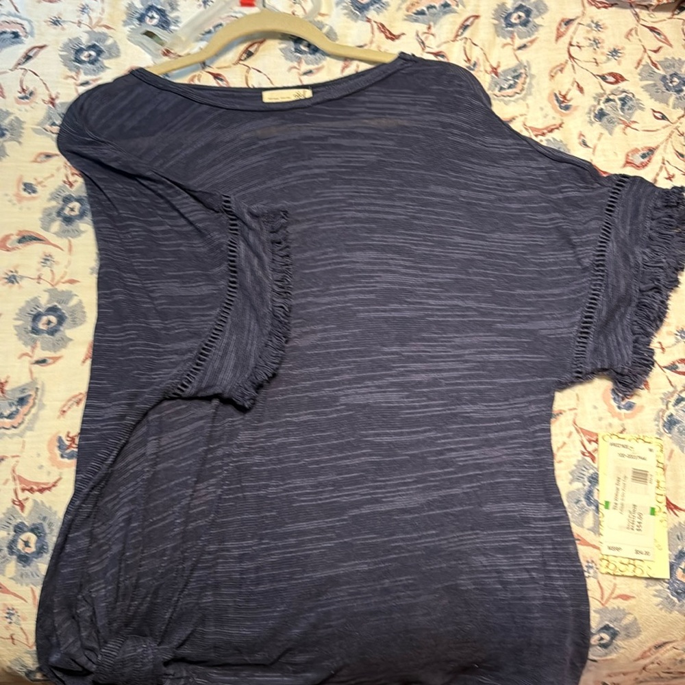 Navy blouse. Never worn. NWT